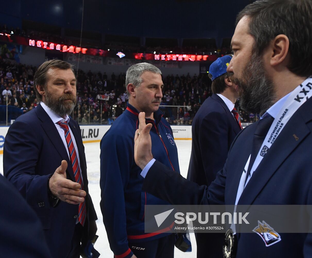 Kontinental Hockey League. Metallurg Magnitogorsk vs. SKA