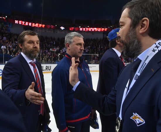 Kontinental Hockey League. Metallurg Magnitogorsk vs. SKA