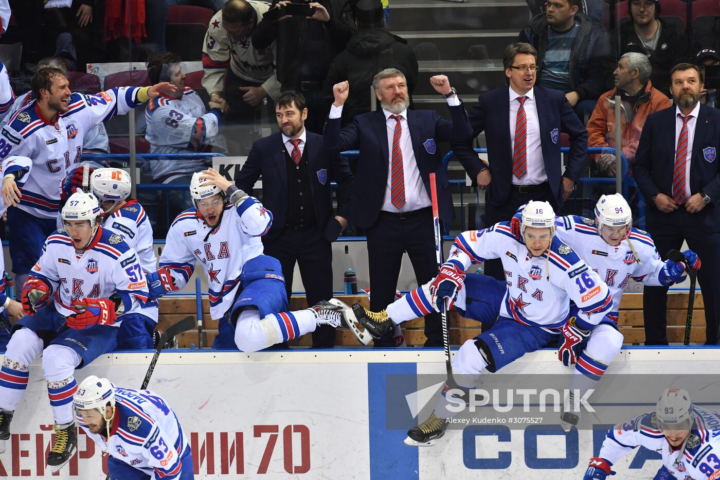 Kontinental Hockey League. Metallurg Magnitogorsk vs. SKA