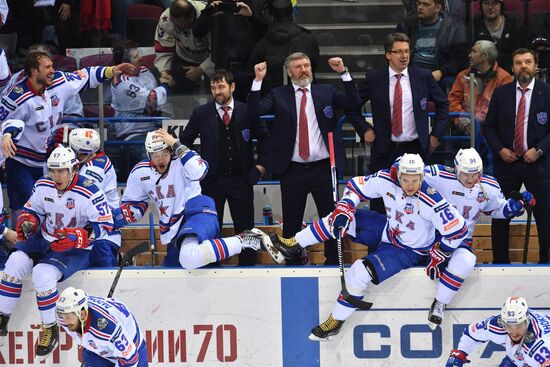Kontinental Hockey League. Metallurg Magnitogorsk vs. SKA