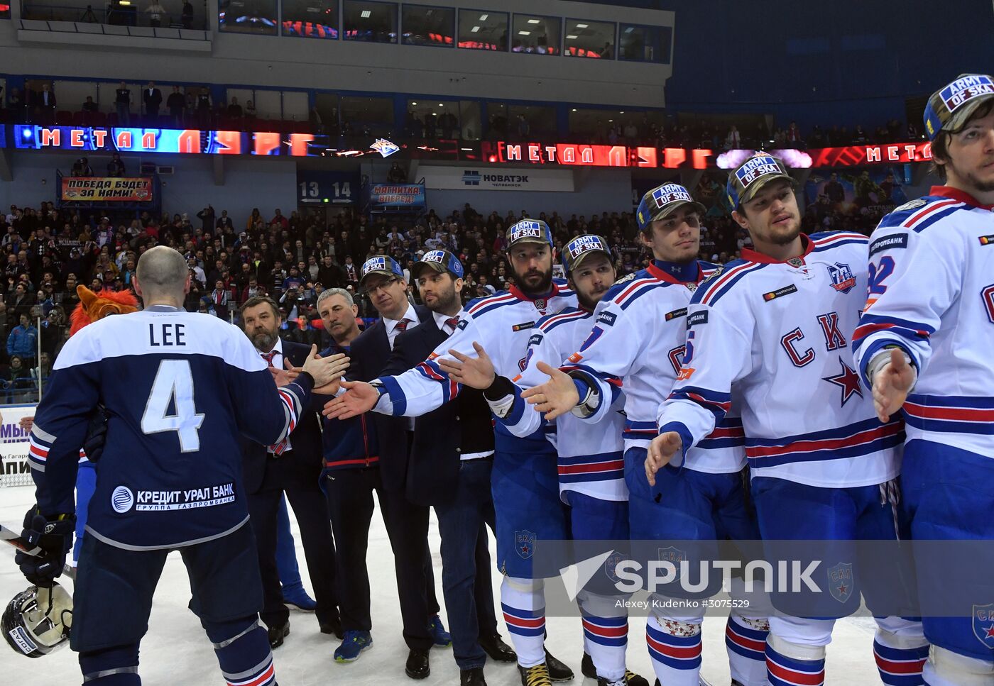 Kontinental Hockey League. Metallurg Magnitogorsk vs. SKA