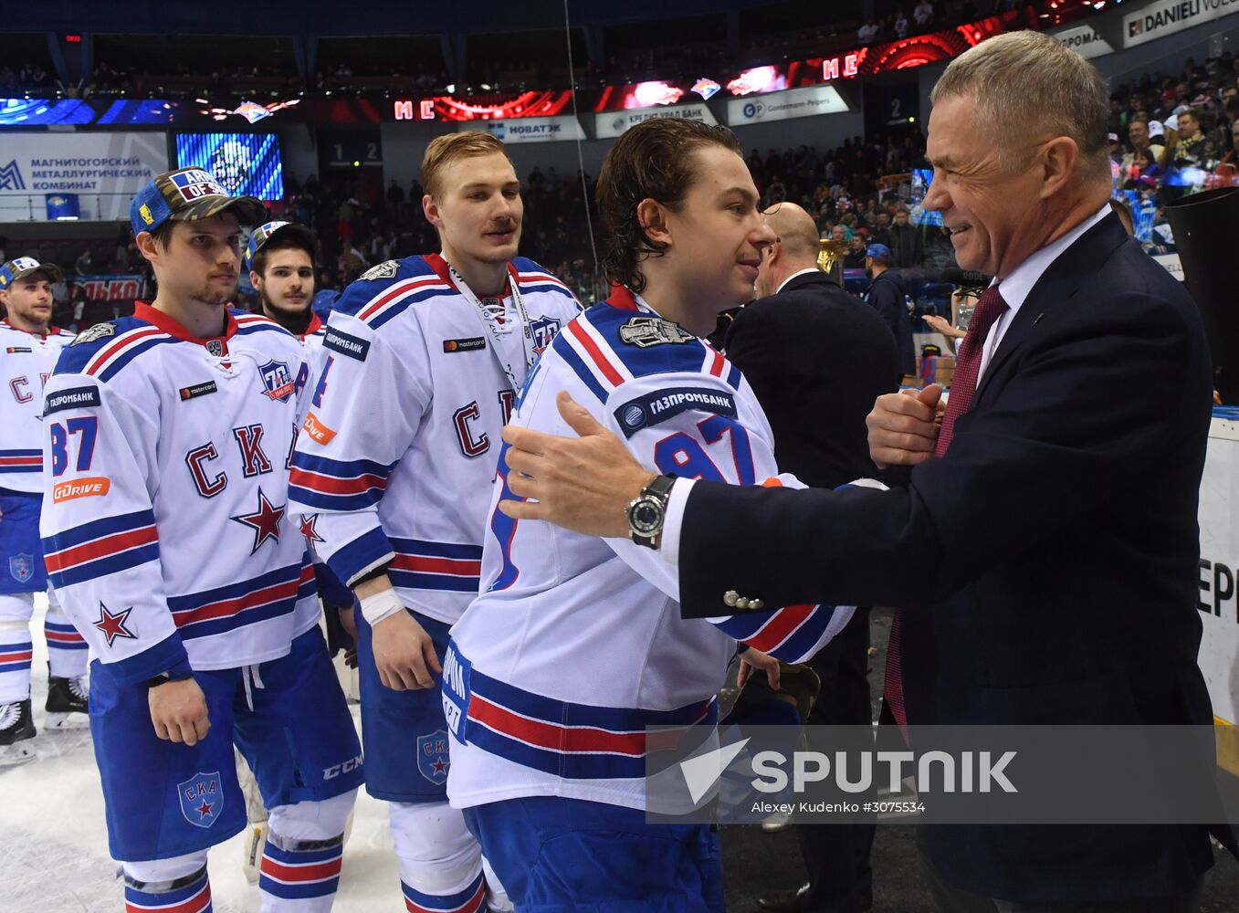 Kontinental Hockey League. Metallurg Magnitogorsk vs. SKA