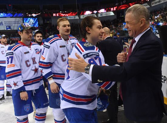 Kontinental Hockey League. Metallurg Magnitogorsk vs. SKA