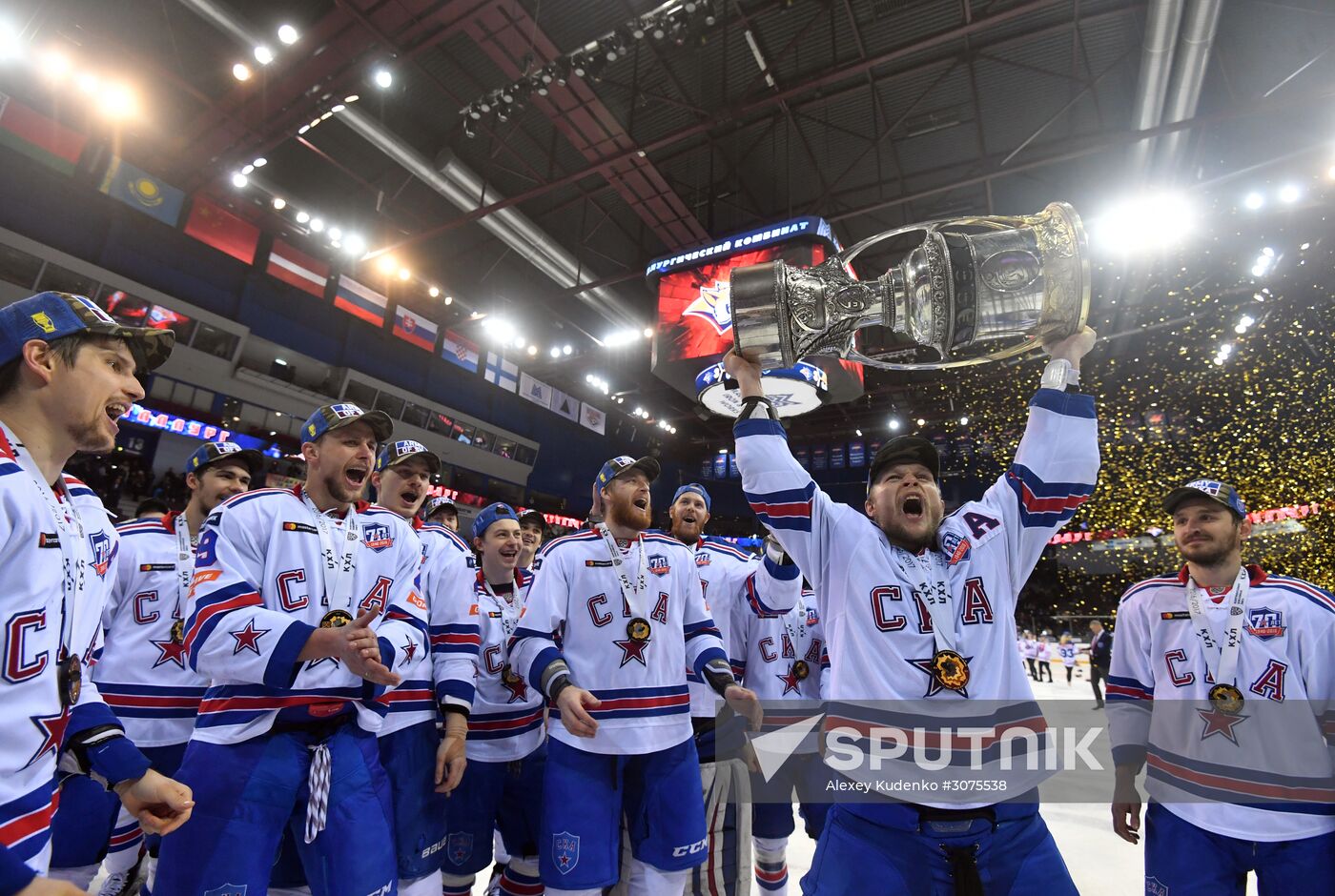 Kontinental Hockey League. Metallurg Magnitogorsk vs. SKA