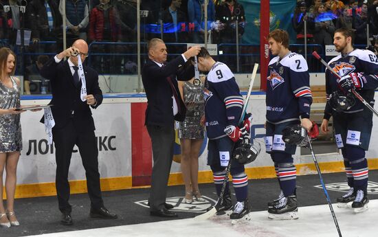 Kontinental Hockey League. Metallurg Magnitogorsk vs. SKA