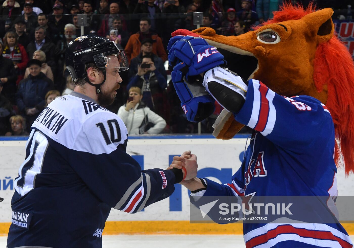 Kontinental Hockey League. Metallurg Magnitogorsk vs. SKA