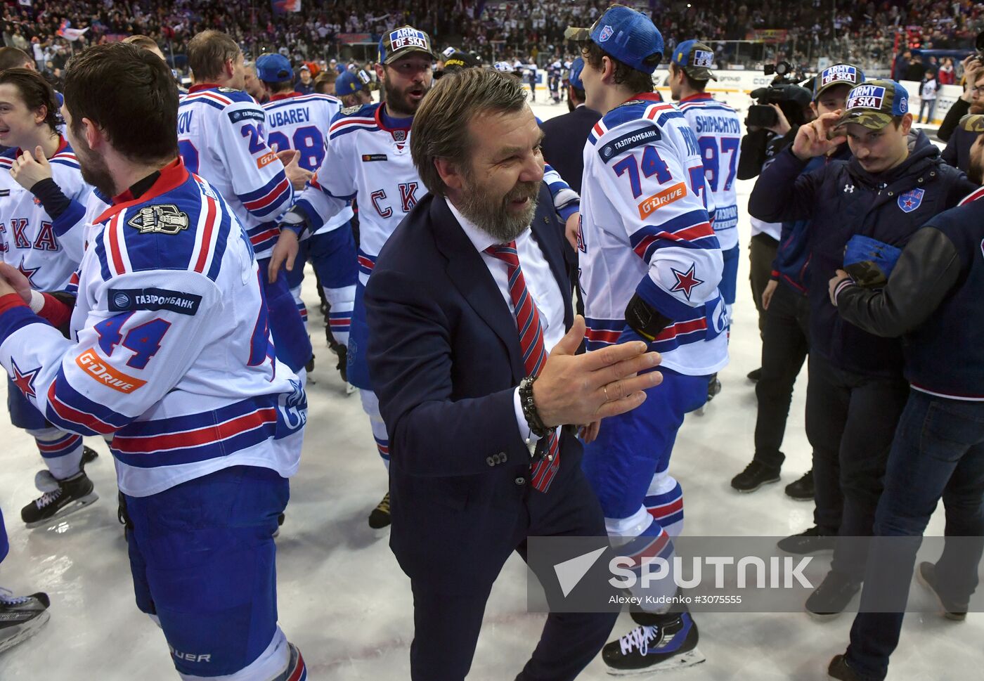 Kontinental Hockey League. Metallurg Magnitogorsk vs. SKA