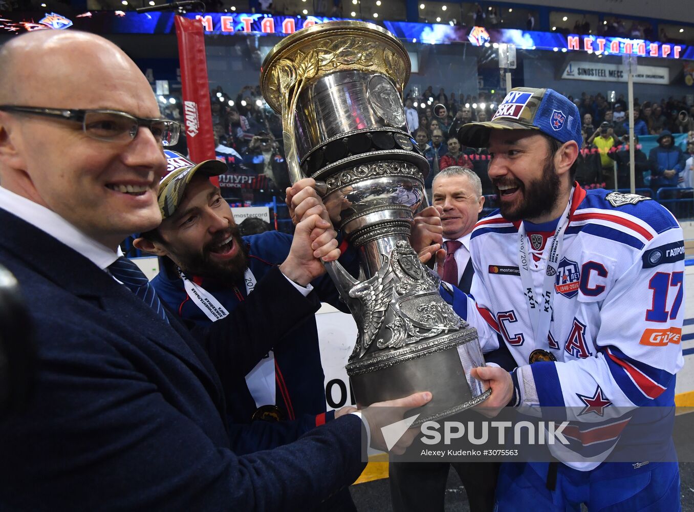 Kontinental Hockey League. Metallurg Magnitogorsk vs. SKA