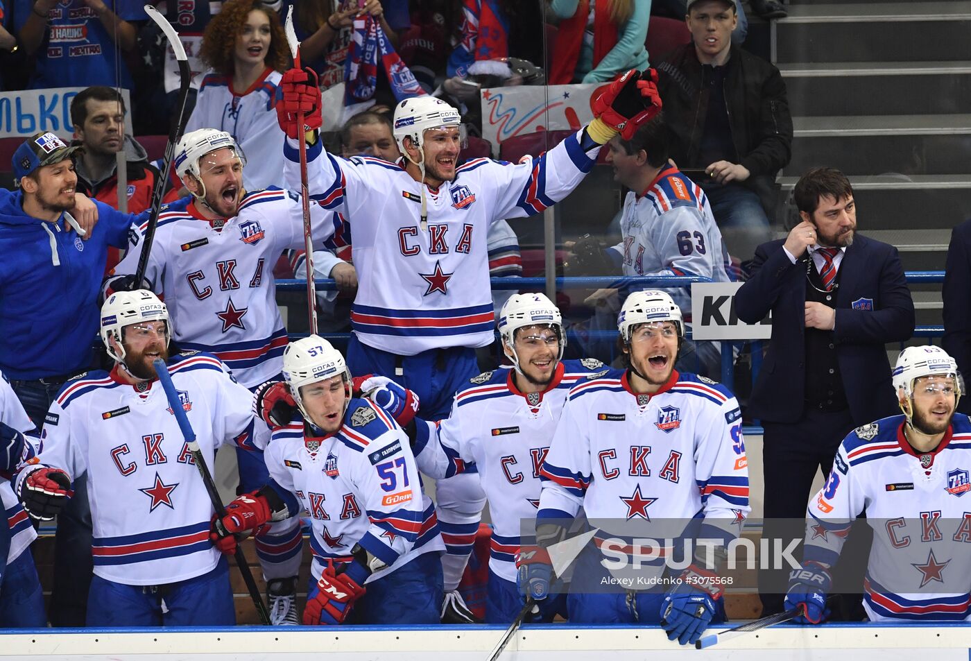 Kontinental Hockey League. Metallurg Magnitogorsk vs. SKA