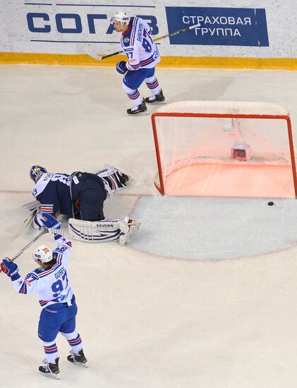 Kontinental Hockey League. Metallurg Magnitogorsk vs. SKA