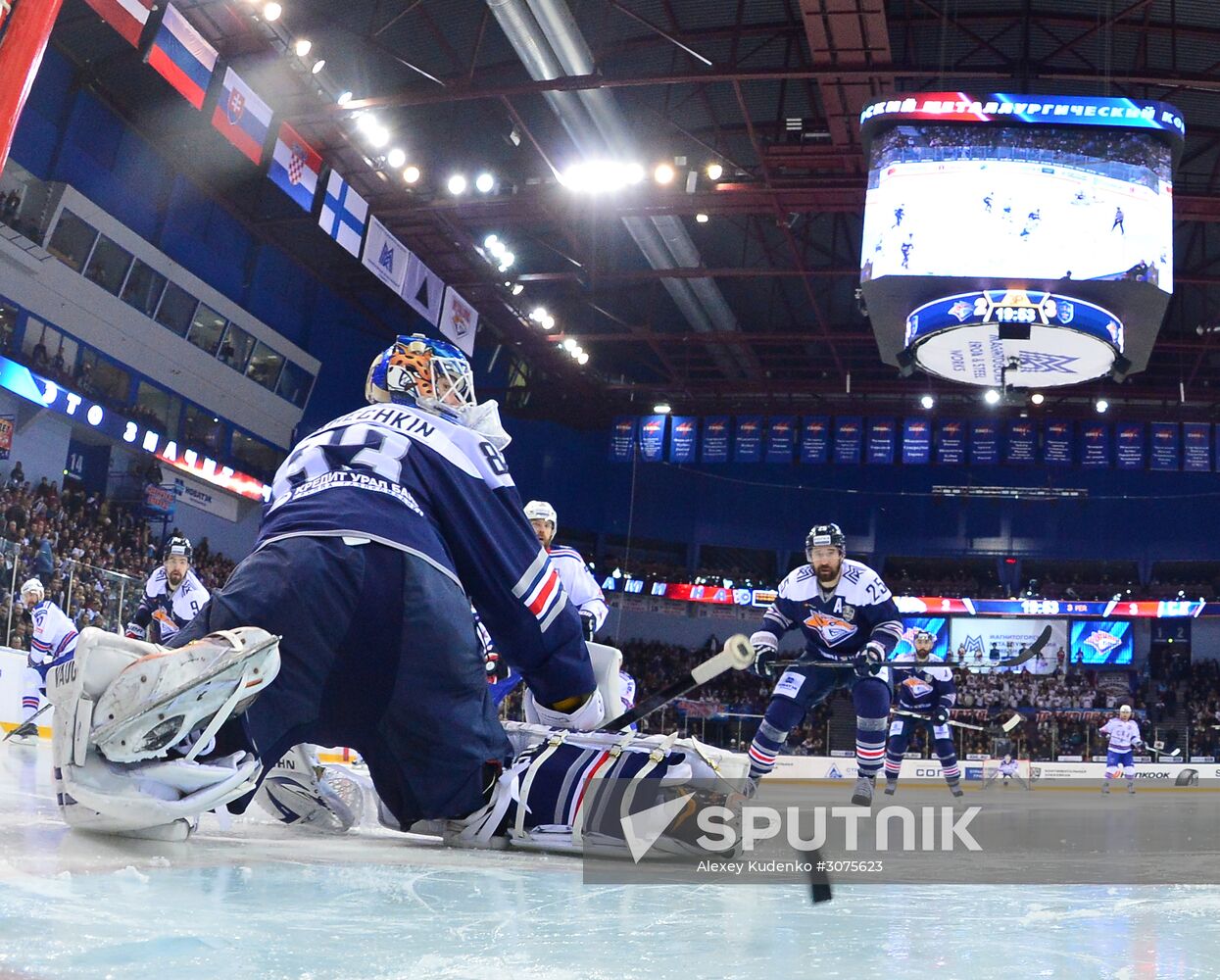 Kontinental Hockey League. Metallurg Magnitogorsk vs. SKA
