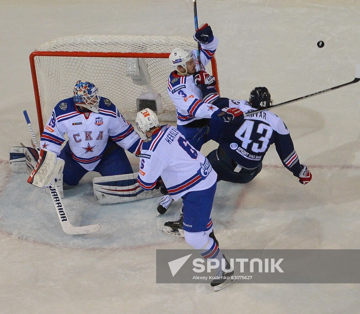 Kontinental Hockey League. Metallurg Magnitogorsk vs. SKA