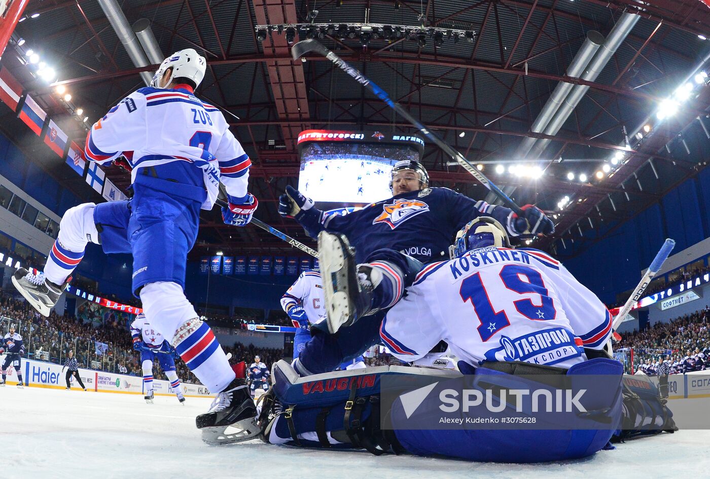 Kontinental Hockey League. Metallurg Magnitogorsk vs. SKA
