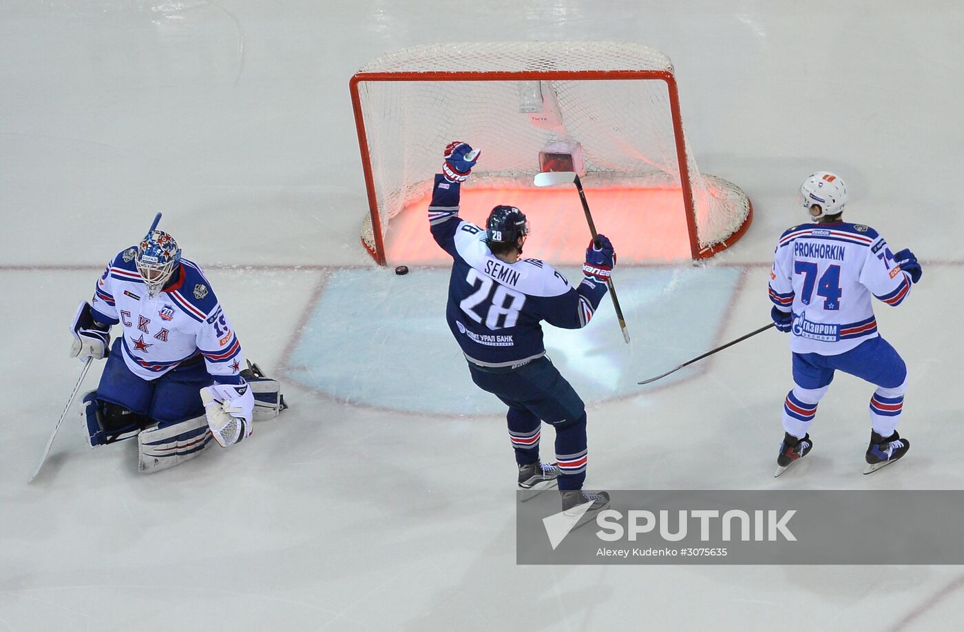 Kontinental Hockey League. Metallurg Magnitogorsk vs. SKA