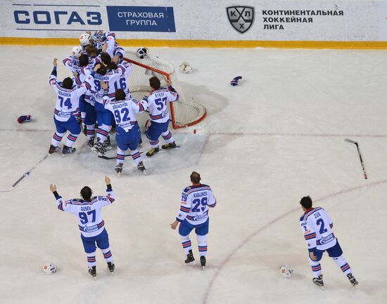 Kontinental Hockey League. Metallurg Magnitogorsk vs. SKA