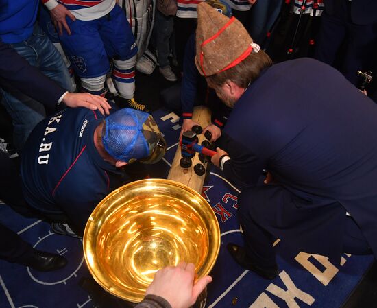 Kontinental Hockey League. Metallurg Magnitogorsk vs. SKA