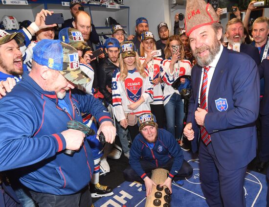 Kontinental Hockey League. Metallurg Magnitogorsk vs. SKA