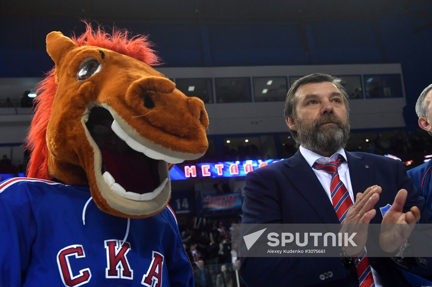 Kontinental Hockey League. Metallurg Magnitogorsk vs. SKA