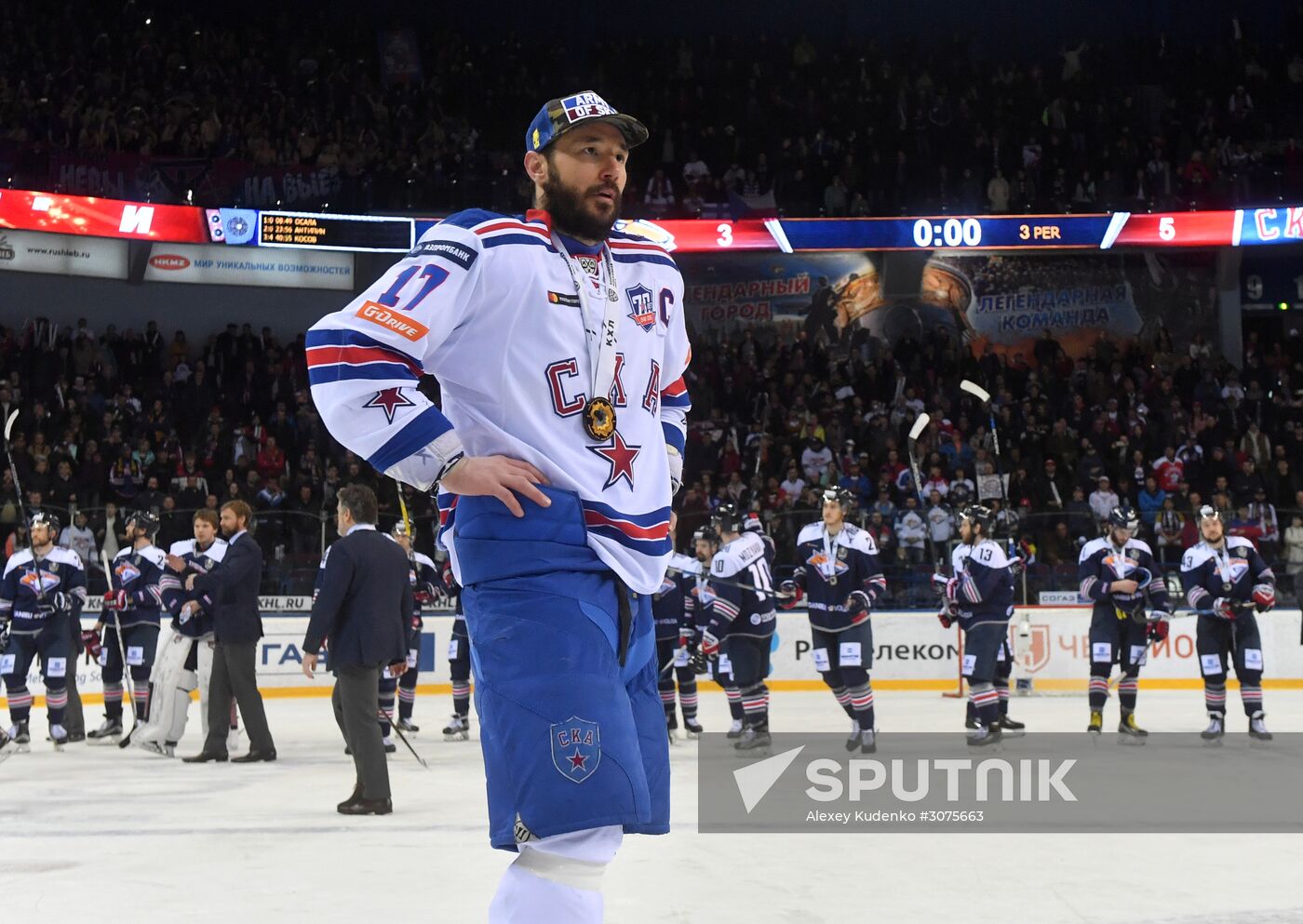 Kontinental Hockey League. Metallurg Magnitogorsk vs. SKA