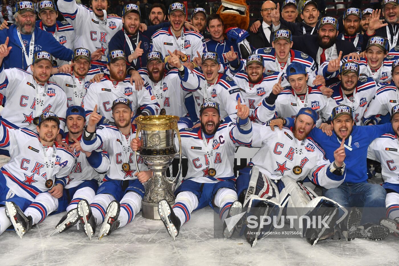 Kontinental Hockey League. Metallurg Magnitogorsk vs. SKA