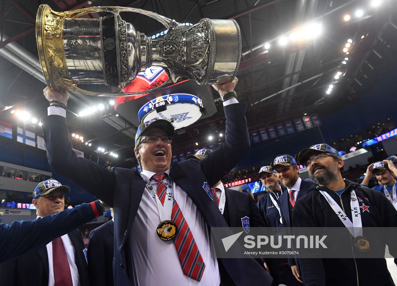 Kontinental Hockey League. Metallurg Magnitogorsk vs. SKA