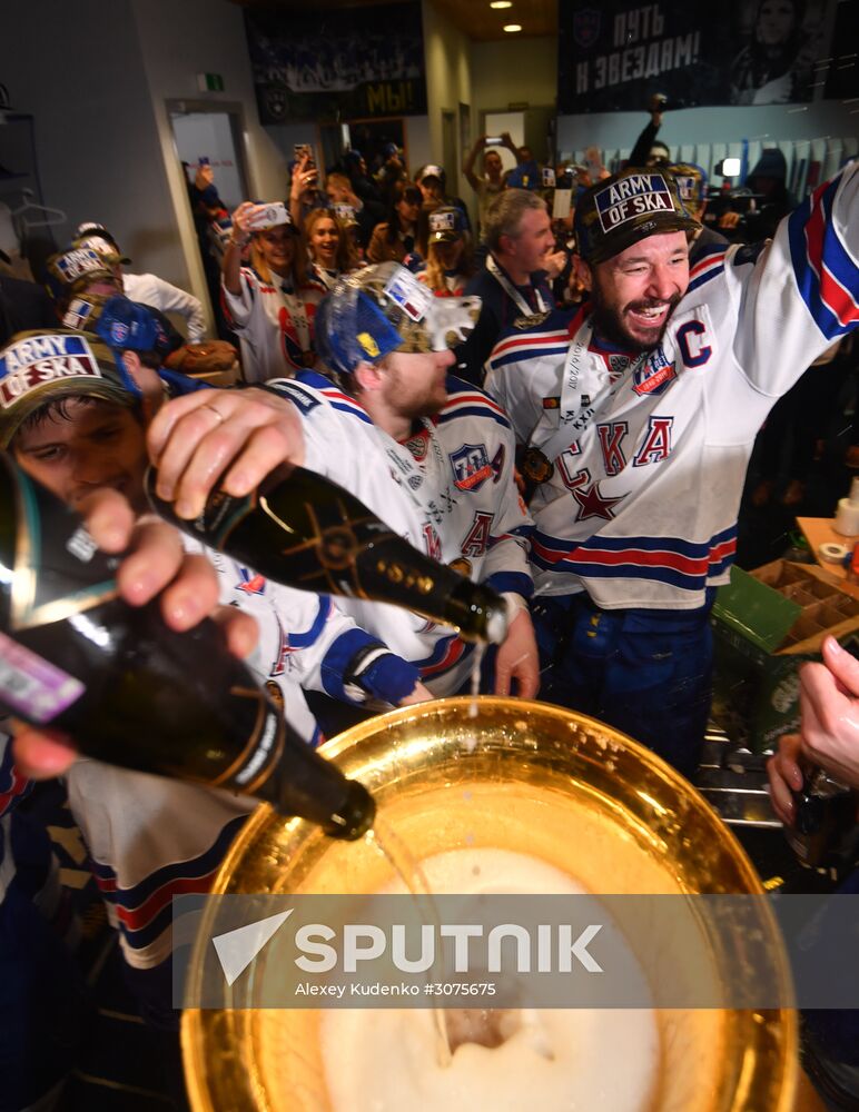 Kontinental Hockey League. Metallurg Magnitogorsk vs. SKA