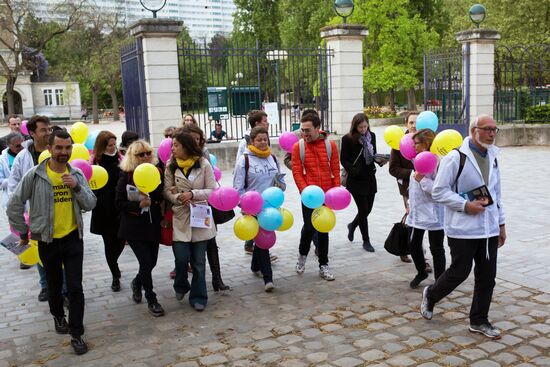 Electoral campaign in Paris