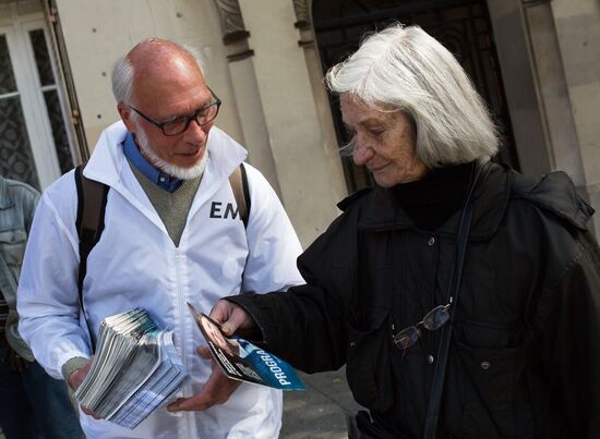 Electoral campaign in Paris