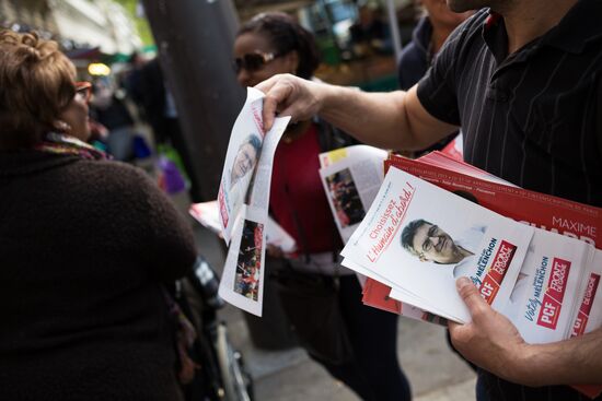 Electoral campaign in Paris