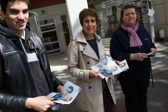 Electoral campaign in Paris