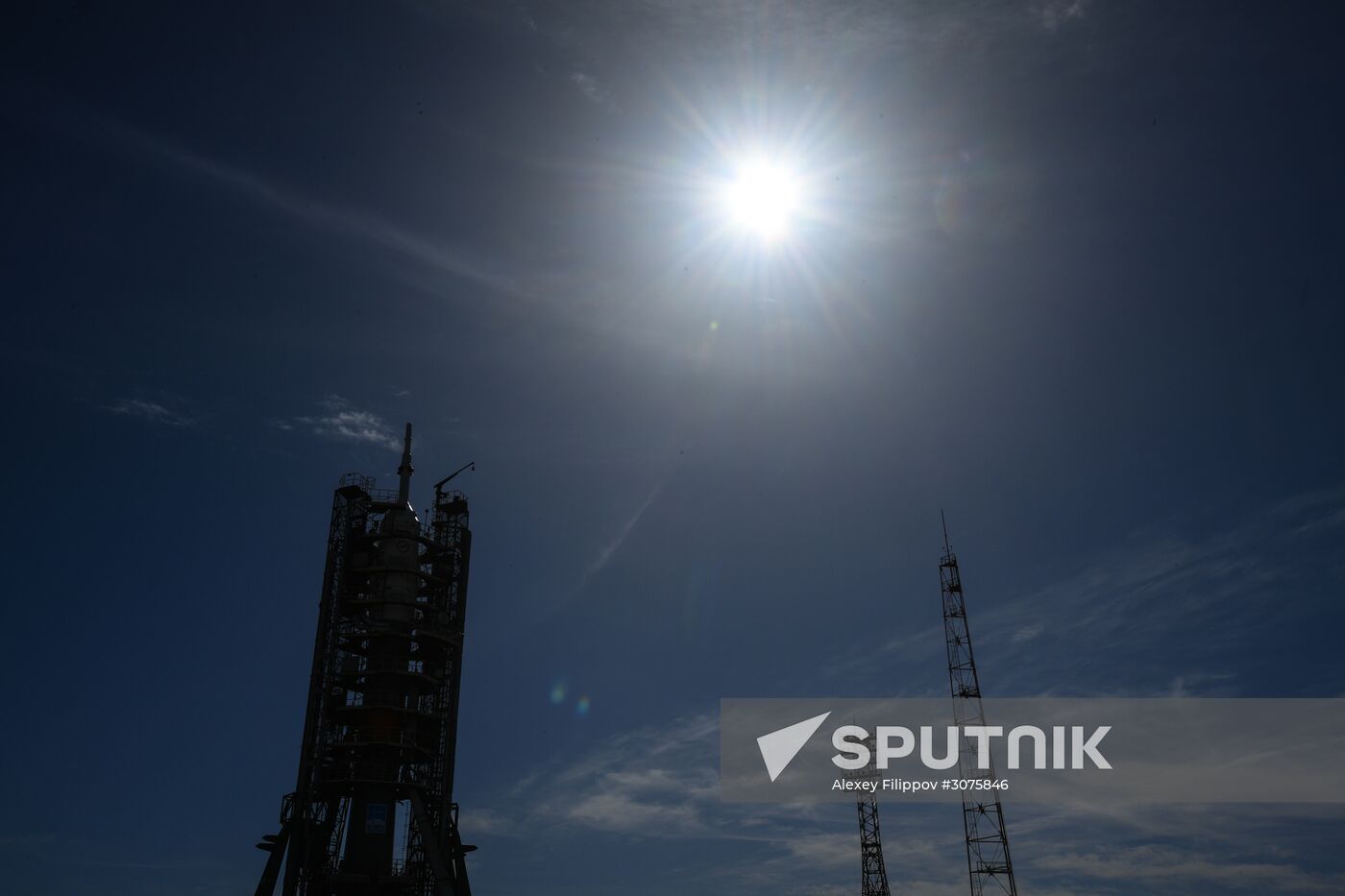 Soyuz FG carrier rocket with Soyuz MS-04 manned spacecraft moved to launch pad