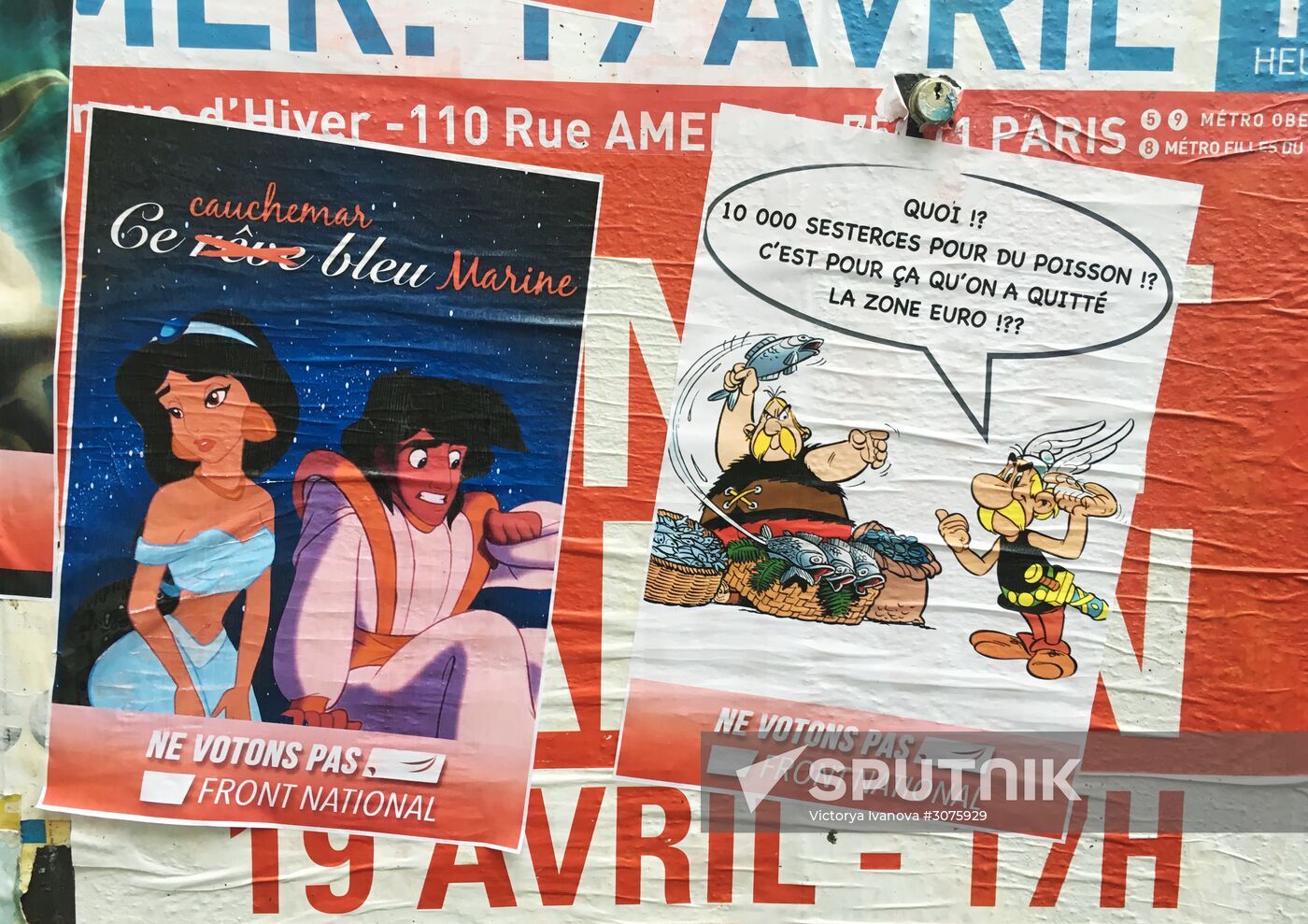 Election campaign in Paris