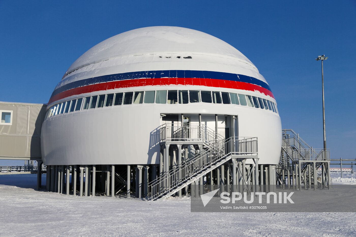 Russia's Arctic Shamrock military base on Alexandra Land of the Franz Josef Land Archipelago