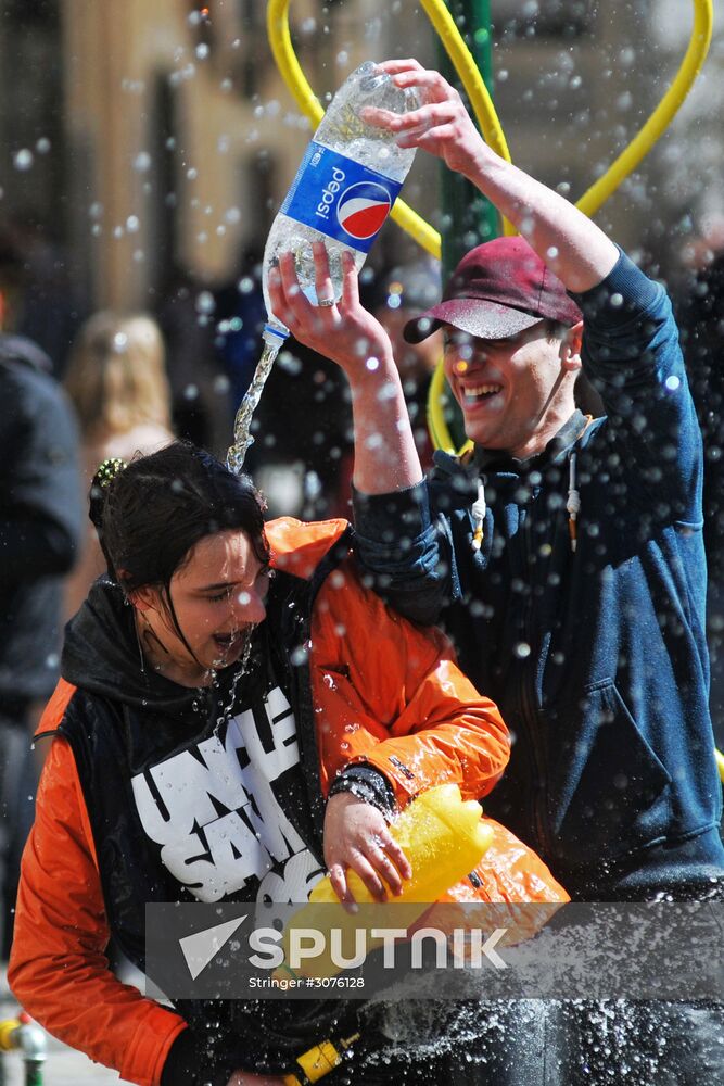 Water Fight Monday in Lvov