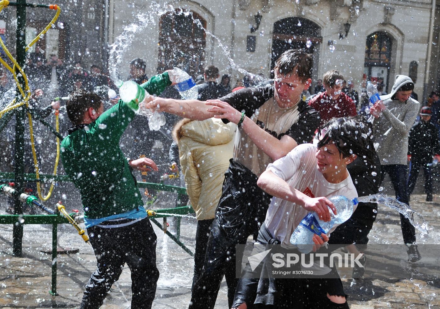 Water Fight Monday in Lvov