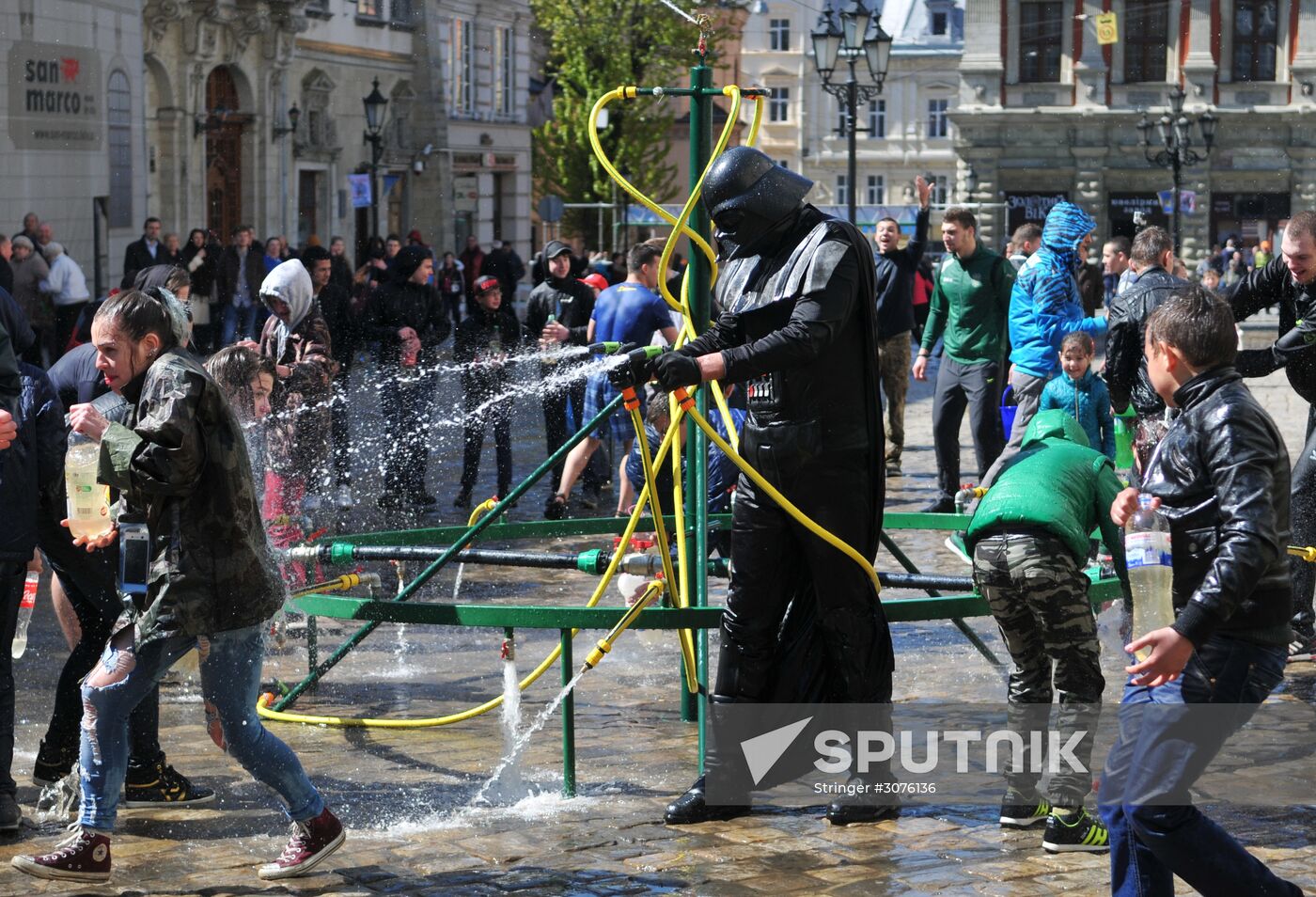 Water Fight Monday in Lvov