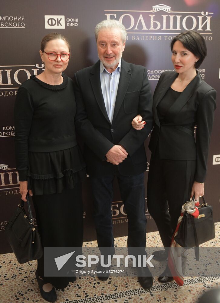 Press conference on Valery Todorovsky's movie Bolshoi Theatre