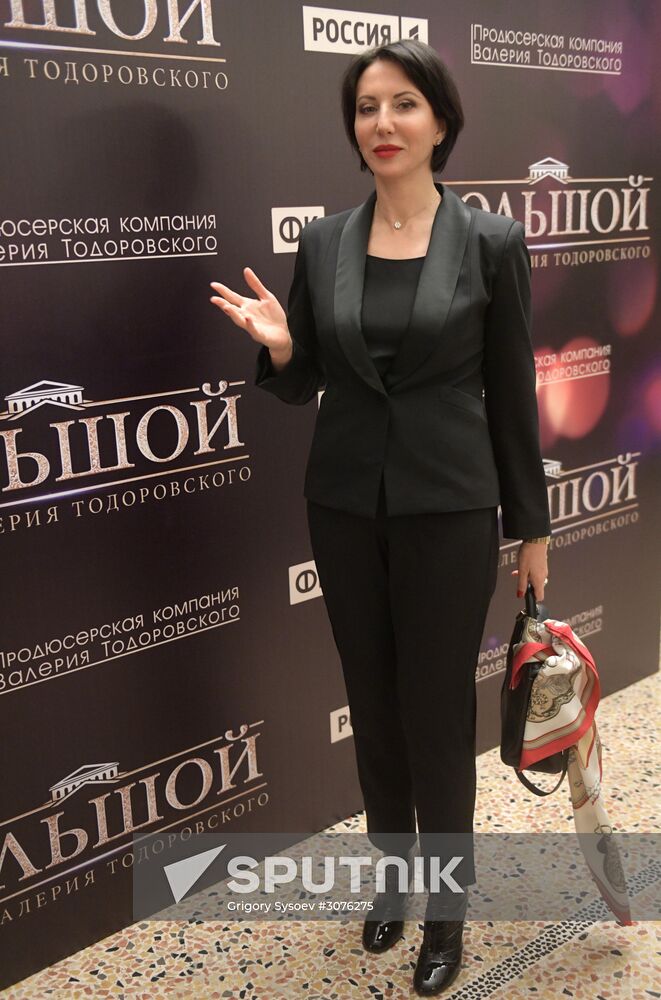 Press conference on Valery Todorovsky's movie Bolshoi Theatre