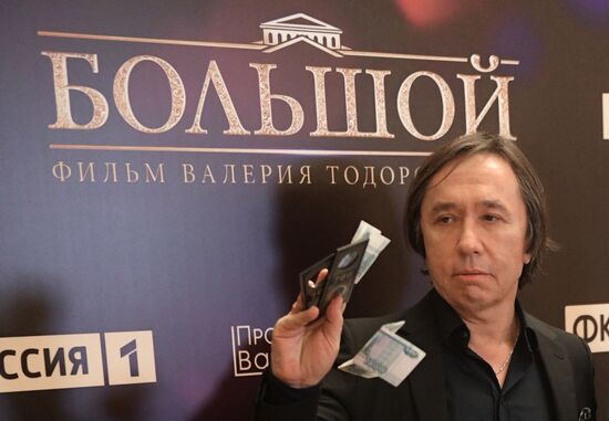 Press conference on Valery Todorovsky's movie Bolshoi Theatre