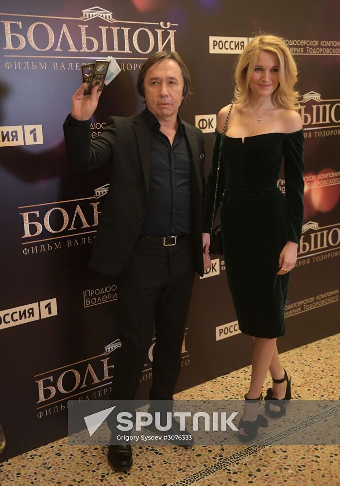 Press conference on Valery Todorovsky's movie Bolshoi Theatre