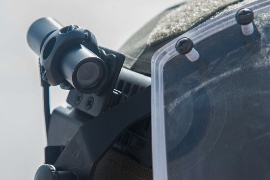 Russian mine pickers use new robotic systems during mine lifting in Palmyra