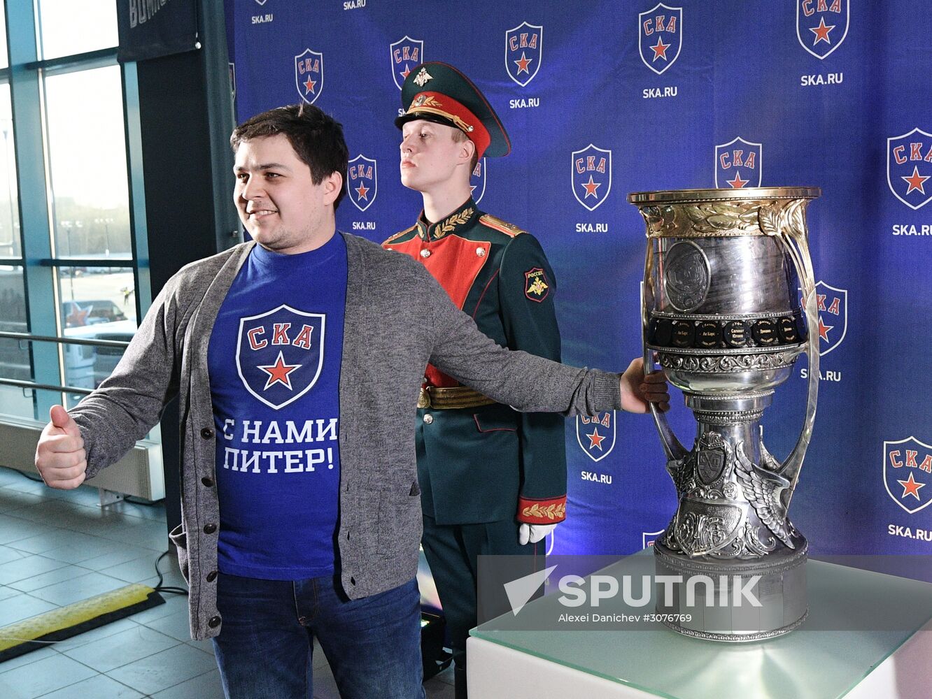 Honoring of HC SKA players, KHL Gagarin Cup winners