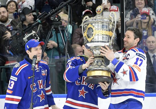Honoring of HC SKA players, KHL Gagarin Cup winners