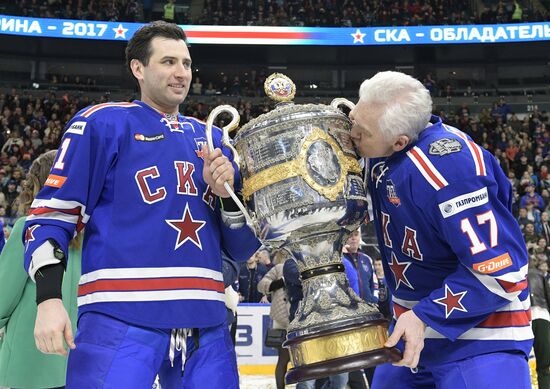Honoring of HC SKA players, KHL Gagarin Cup winners