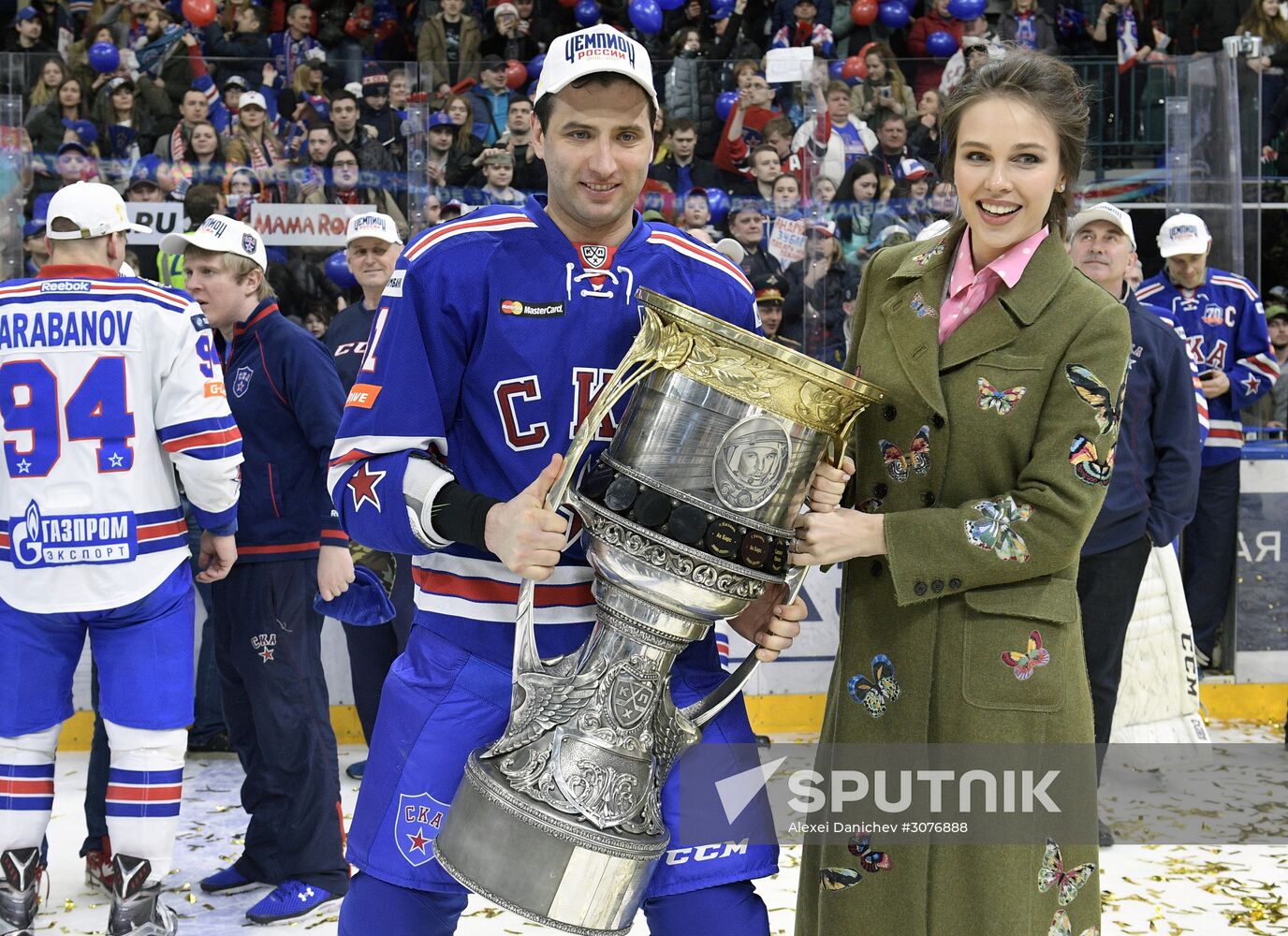 Honoring of HC SKA players, KHL Gagarin Cup winners