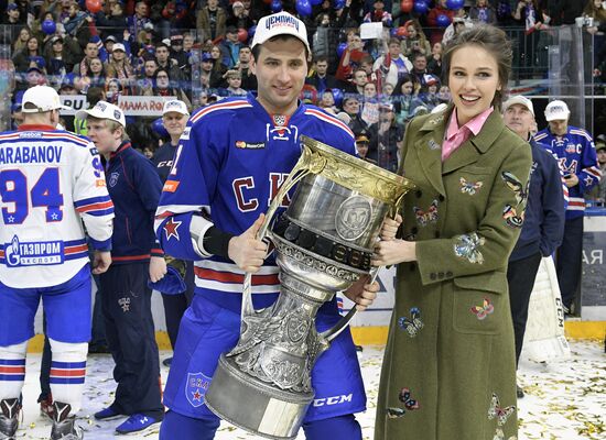 Honoring of HC SKA players, KHL Gagarin Cup winners