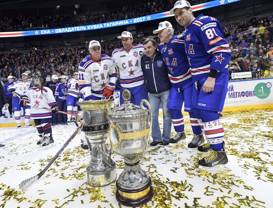 Honoring of HC SKA players, KHL Gagarin Cup winners