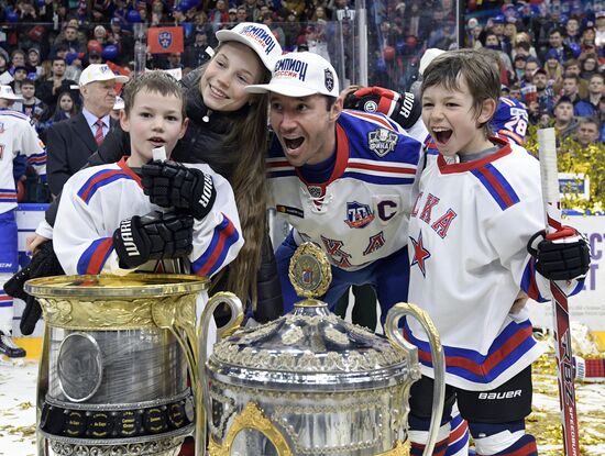 Honoring of HC SKA players, KHL Gagarin Cup winners