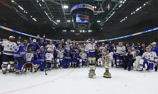 Honoring of HC SKA players, KHL Gagarin Cup winners