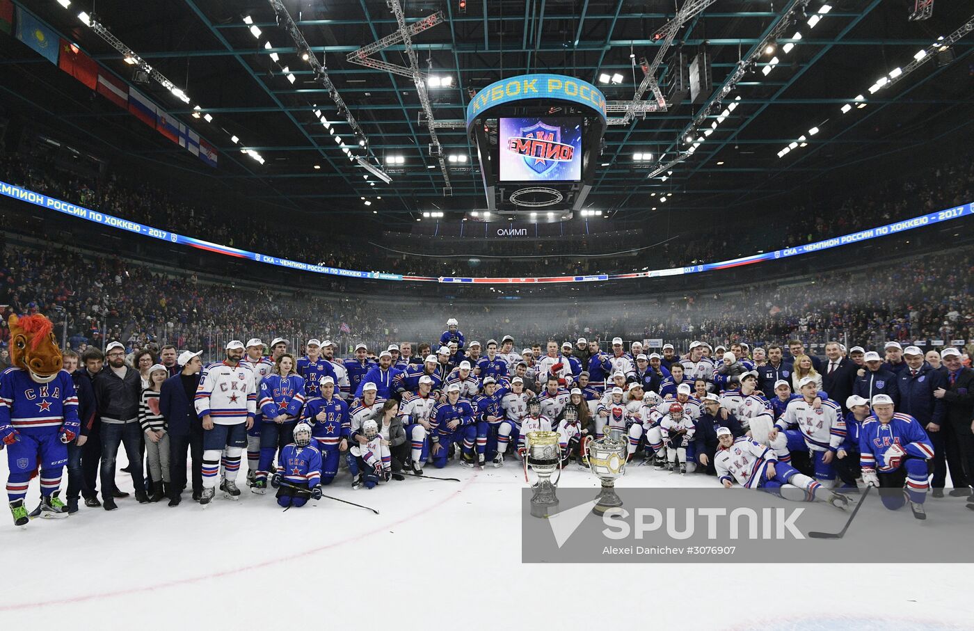 Honoring of HC SKA players, KHL Gagarin Cup winners